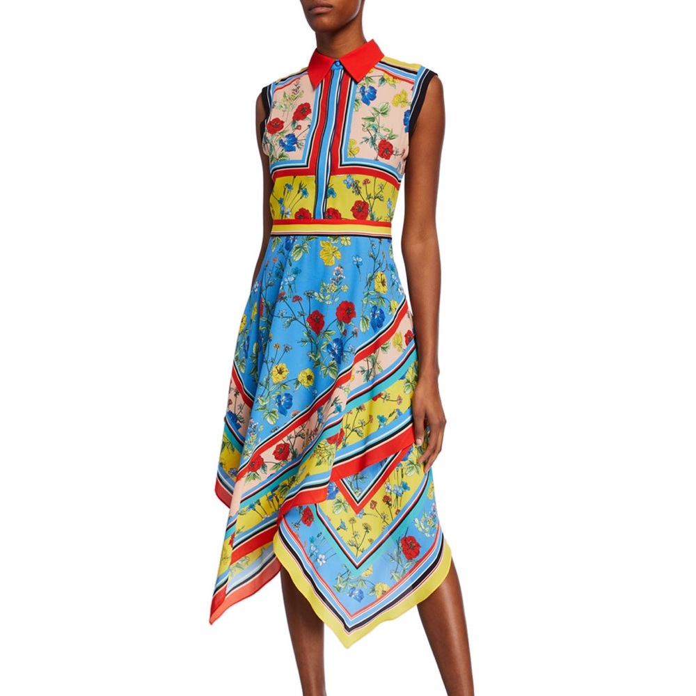 Alice Olivia scarf print dress